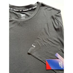 Reebok Shirt Men's Large Black Soft Cotton‎ Blend New With Tags